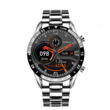 Multifunctional smart watch with Bluetooth call, pedometer, blood pressure and heart rate detection, waterproof design