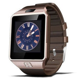 Sports Smart Watch DZ09 with touchscreen, camera, step counter, and call functions on wrist
