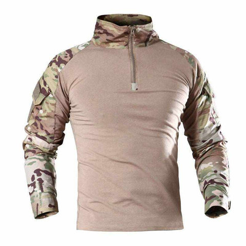 outdoor tactical t-shirt made of polyester fiber fabric