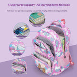 Kids cartoon cat school backpack with adjustable straps