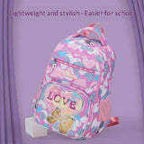 kids cartoon cat school backpack with adjustable straps