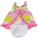 Toddler Girl Floral Ruffle Tank Top