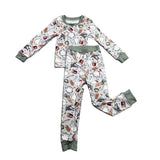 Baby Girls Bamboo Fiber Pajama Set | Soft Floral 2-Piece Kids Sleepwear