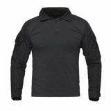 outdoor tactical t-shirt made of polyester fiber fabric