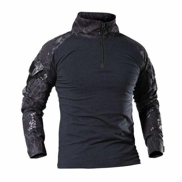 outdoor tactical t-shirt made of polyester fiber fabric