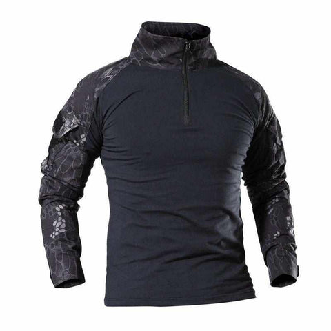 outdoor tactical t-shirt made of polyester fiber fabric